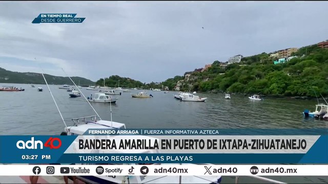 Turismo regresa a playas de Ixtapa-Zihuatanejo tras el paso de “Flossie”