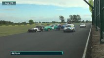 Northern Saloon & Sports Car Championship 2025 Croft Race 1 Restart Big Crash