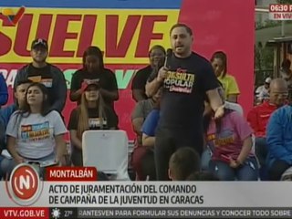 Caracas | Juramentación del Comando de Campaña de la Juventud en Montalbán