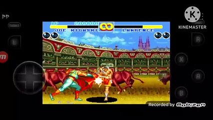 Fatal Fury 2 Joe Higashi vs Laurence Blood fala de vitória do Laurence Blood em português