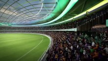 Macquarie Point Stadium flythrough
