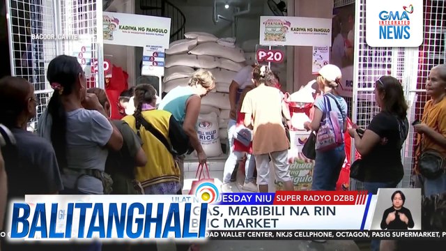 20/kilong bigas, mabibili na rin sa Zapote Public Market | Balitanghali