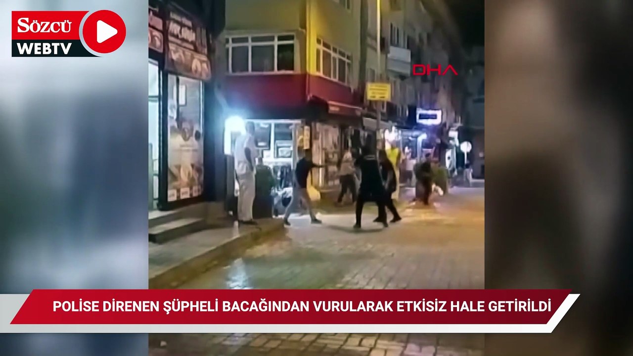 Bursa’da polise direnen şüpheli bacağından vurularak etkisiz hale getirildi