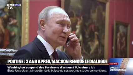 Emmanuel Macron et Vladimir Poutine se sont entretenus par téléphone durant plus de deux heures