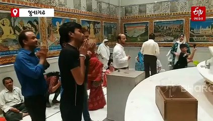 જૈન ધર્મના ભગવાન નેમિનાથનો નિર્વાણ દિવસ નિમિત્તે, ગિરનાર પર મોક્ષ કલ્યાણક લાડુની ધાર્મિક વિધિ