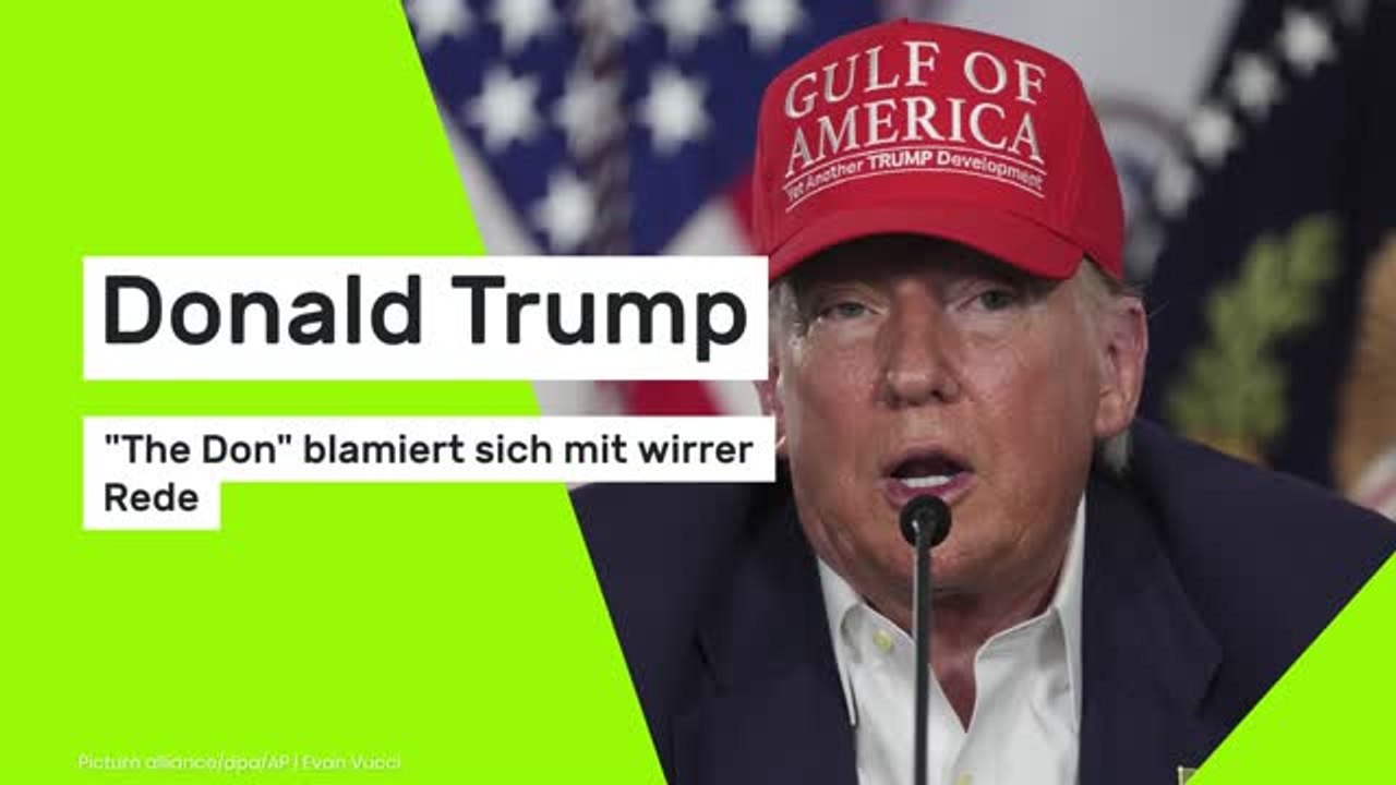 Donald Trump: 'The Don' blamiert sich mit wirrer Rede