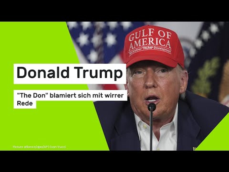 Donald Trump: 'The Don' blamiert sich mit wirrer Rede