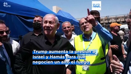 Netanyahu pacta con Trump un alto el fuego de 60 días en Gaza