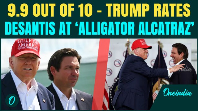 Trump and DeSantis Tour ‘Alligator Alcatraz’ Deportation Camp | From GOP Rivals to Immigration Bros