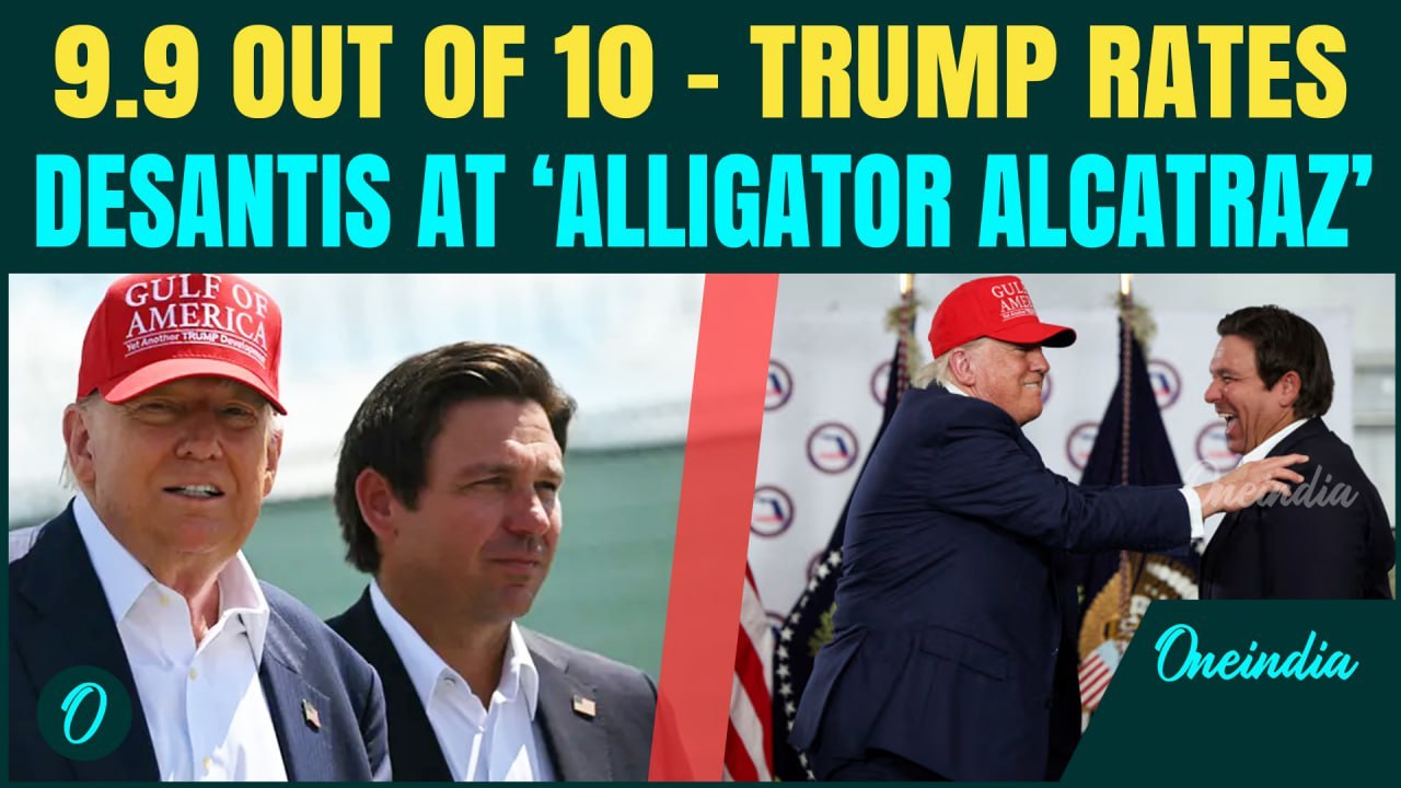 Trump and DeSantis Tour ‘Alligator Alcatraz’ Deportation Camp | From GOP Rivals to Immigration Bros