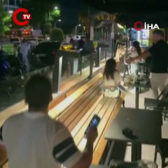 Kahve zincirinde iki grup arasında kavga çıktı, ortalık savaş alanına döndü