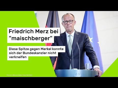 Friedrich Merz bei maischberger : Diese Spitze gegen Merkel konnte er sich nicht verkneifen