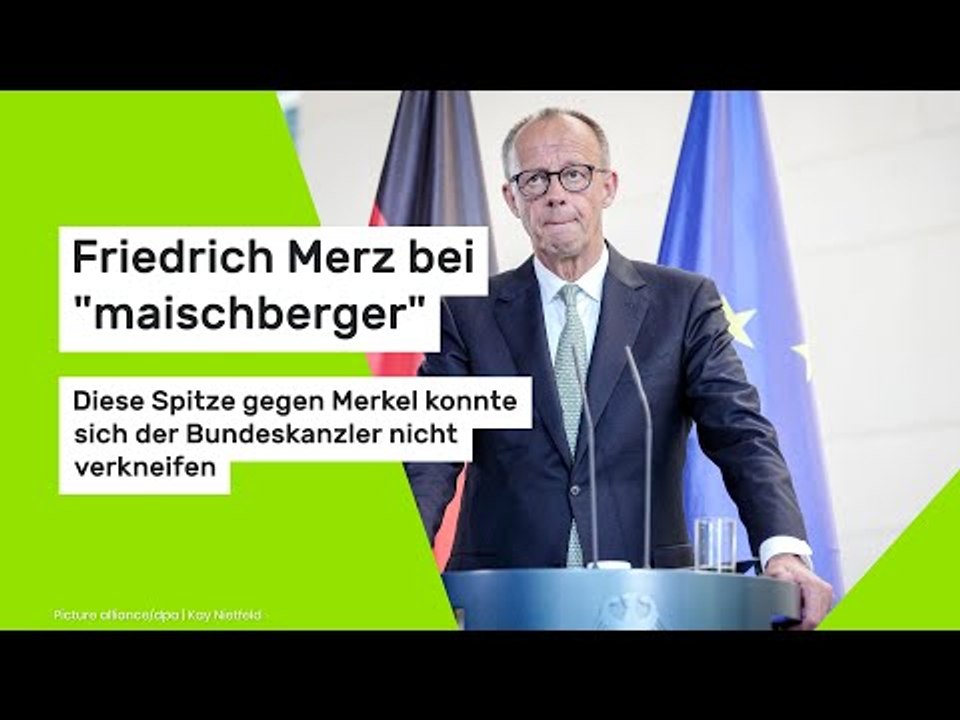 Friedrich Merz bei 'maischberger': Diese Spitze gegen Merkel konnte er sich nicht verkneifen