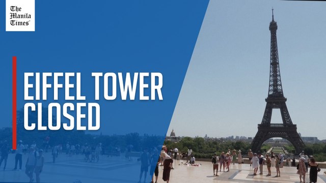 Tourists dismayed as top of Eiffel Tower closes due to heat