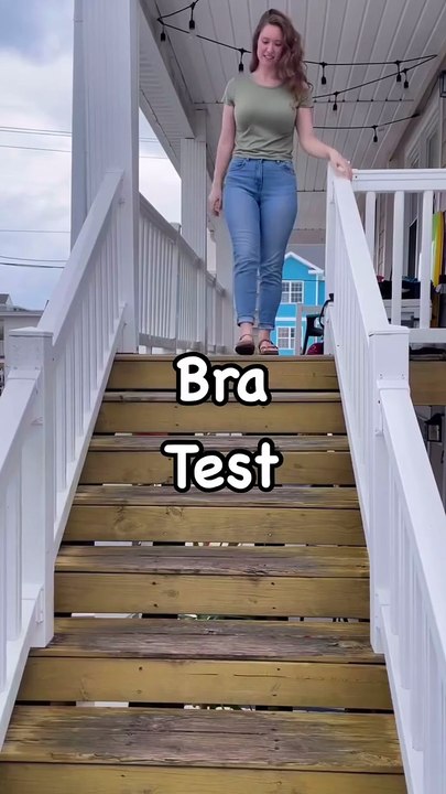 I tested the fit and support of some different bras and how they handle going down the stairs. Freedom was the most comfortable but the VS was very supportive. ..#explorepage #explore #funny #reels #viral #fitcheck