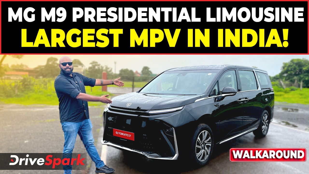 MG M9 Presidential Limousine Walkaround | India’s Largest Most Luxurious Electric MPV 2025