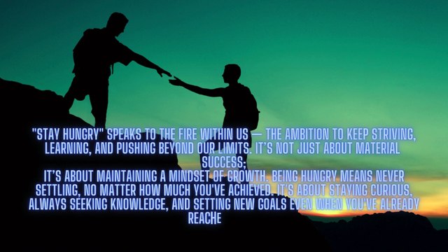 Stay Hungry, Stay Humble – The Mindset Behind True Success| Motivational Video #motivation #quotes