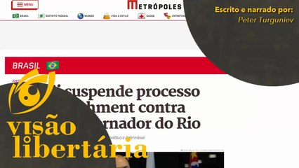 Toffoli suspende processo de impeachment contra Witzel | Visão Libertária - 28/07/20 | ANCAPSU