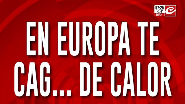 Ola de calor extremo golpea a Europa con temperaturas que superan los 40 grados