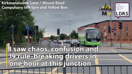 I saw chaos, confusion and 19 rule-breaking drivers in one hour at this Manchester yellow box junction