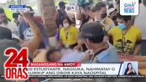 80 estudyante, nagsuka, nahimatay o sumikip ang dibdib kaya naospital | 24 Oras