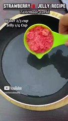 Strawberry Jelly Recipe #shorts #jelly #strawberry #strawberryjelly #food #tastemadeworld #trending