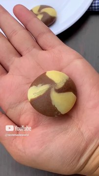 Chocolate Vanilla Swirl Cookies Design #Shorts #cookies #chocolatto #Swirlbiscuit #spiralcookies