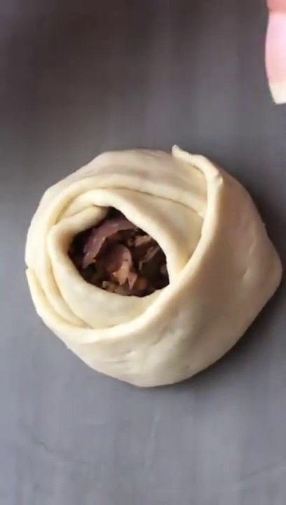 Awesome Roseð¹ð shape Steamed Bunð_ Mince stuffed Rose Bun #shorts #tastemadeworld #roseroll #rose