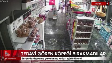 Bursa'da depreme yakalanma anları görüntülendi