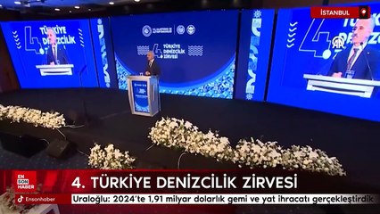 Uraloğlu: 2024'te 1,91 milyar dolarlık gemi ve yat ihracatı gerçekleştirdik
