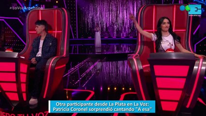 Otra participante desde La Plata en La Voz: Patricia Coronel sorprendió cantando "A esa"