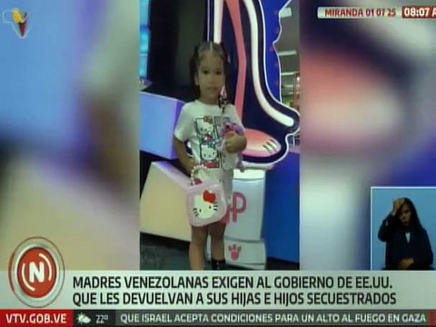Con dolor madres venezolanas exigen el regreso de sus hijos secuestrados en los EE. UU.