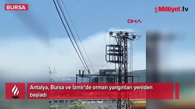 3 ilde orman yangını yeniden başladı! Alevler yerleşim yerlerine ilerliyor