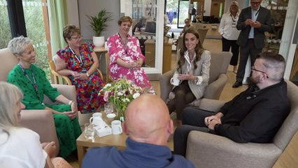 Princess Kate visits Essex hospital wellbeing garden