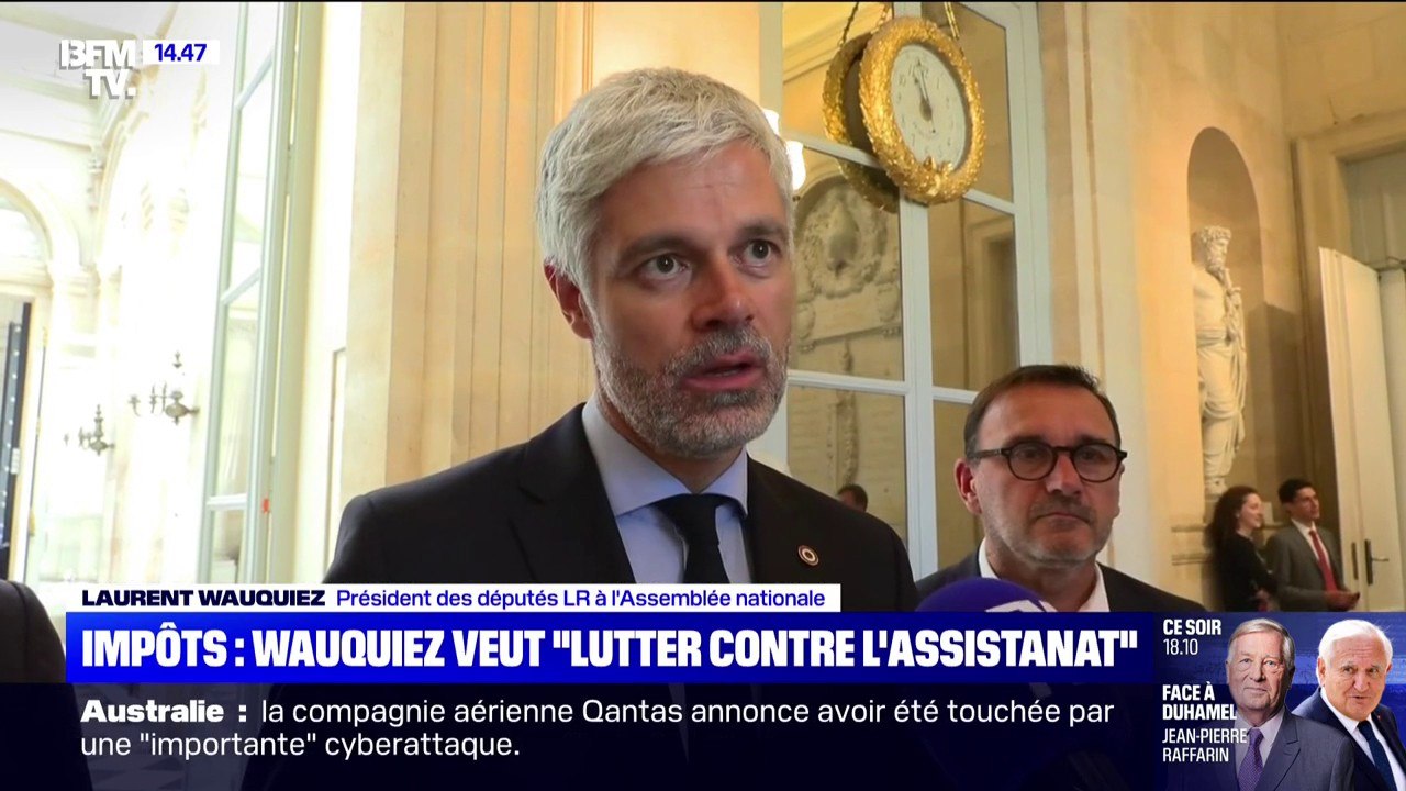 Budget 2026: Laurent Wauquiez veut "mettre la pression sur le gouvernement" pour éviter une hausse des impôts