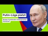 Putin-Lüge platzt: Russen-Funktionäre widersprechen Kremlchef