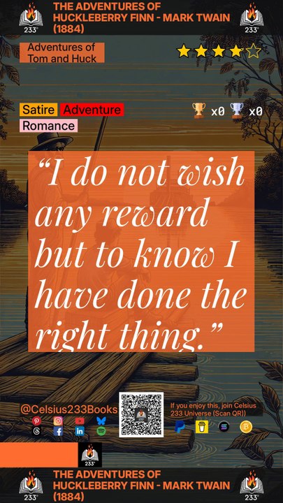 The Adventures of Huckleberry Finn - Mark Twain (1884) Quotes (Adventures of Tom and Huck - 2)