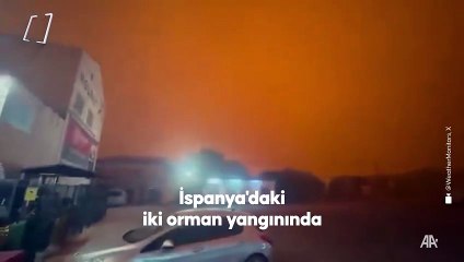 İspanya'daki iki yangında yaklaşık 6 bin 500 hektarlık arazi zarar gördü