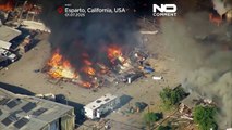 Eksplozja w miejscu fajerwerków w Kalifornii wywołuje ogromny pożar