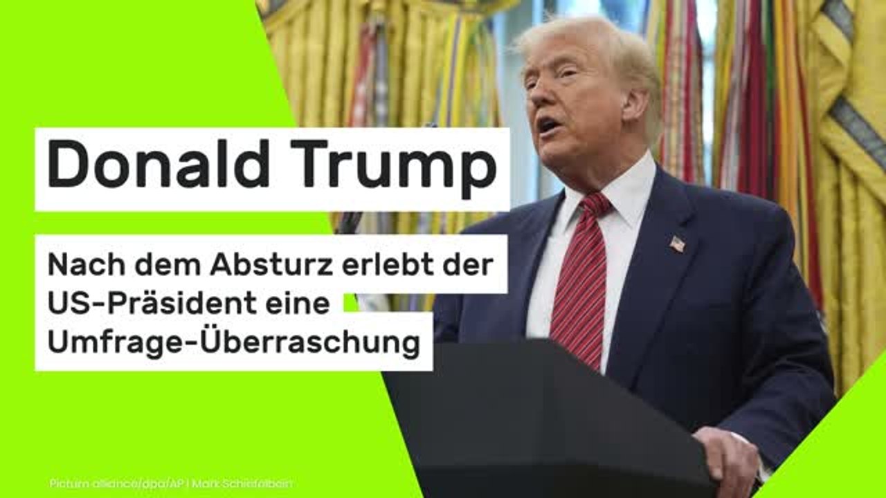 Donald Trump: Nach dem Absturz erlebt der US-Präsident eine Umfrage-Überraschung