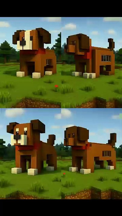 Ideas de construccion casa de perro Minecraft