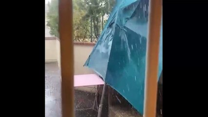 Maltempo in Toscana, la bufera di acqua e grandine a Ponsacco