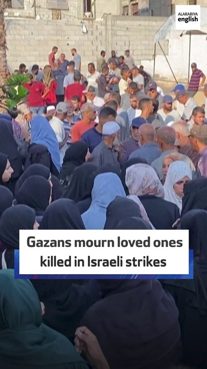 Gazans mourn loved ones killed in Israeli strikes