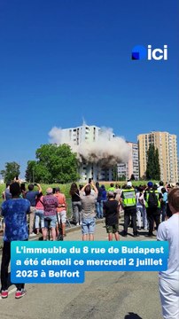 Un immeuble du quartier des Résidences démoli à Belfort