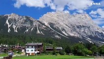 San Vito di Cadore, la Croda Marcora dopo le frane di questi giorni