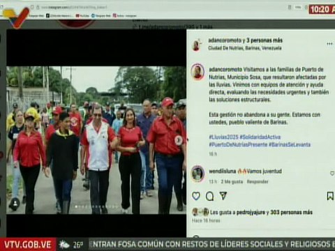 Barinas | Gobierno regional brinda atención a familias afectadas por las lluvias en el mcpio. Sosa