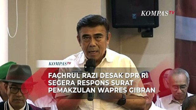 Forum Purnawirawan TNI Desak DPR Tanggapi Surat Pemakzulan Wapres Gibran