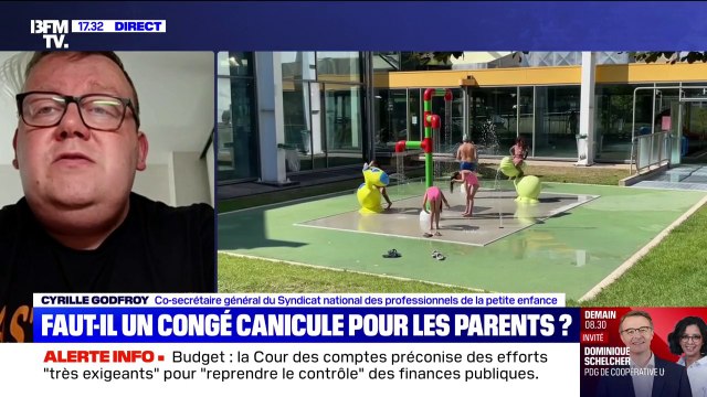 Canicule: Le congé canicule ne serait qu’une solution transitoire , affirme Cyrille Godfroy, co-secrétaire général du Syndicat national des professionnels de la petite enfance