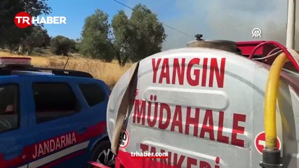 Çeşme’de Ziraat alanında başlayan yangın ormanlık alana sıçradı: Mahalleler tahliye edildi