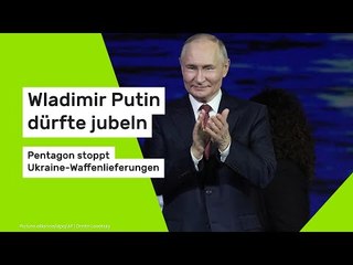 Wladimir Putin dürfte jubeln: Pentagon stoppt Ukraine-Waffenlieferungen